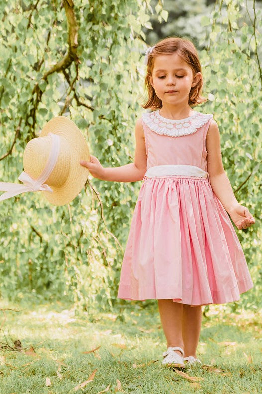 Apolina☆Penny Smock Dress-Pink Beige☆3-5 Apolina Penny Smock Dress, Pink Beige – Tinyapple