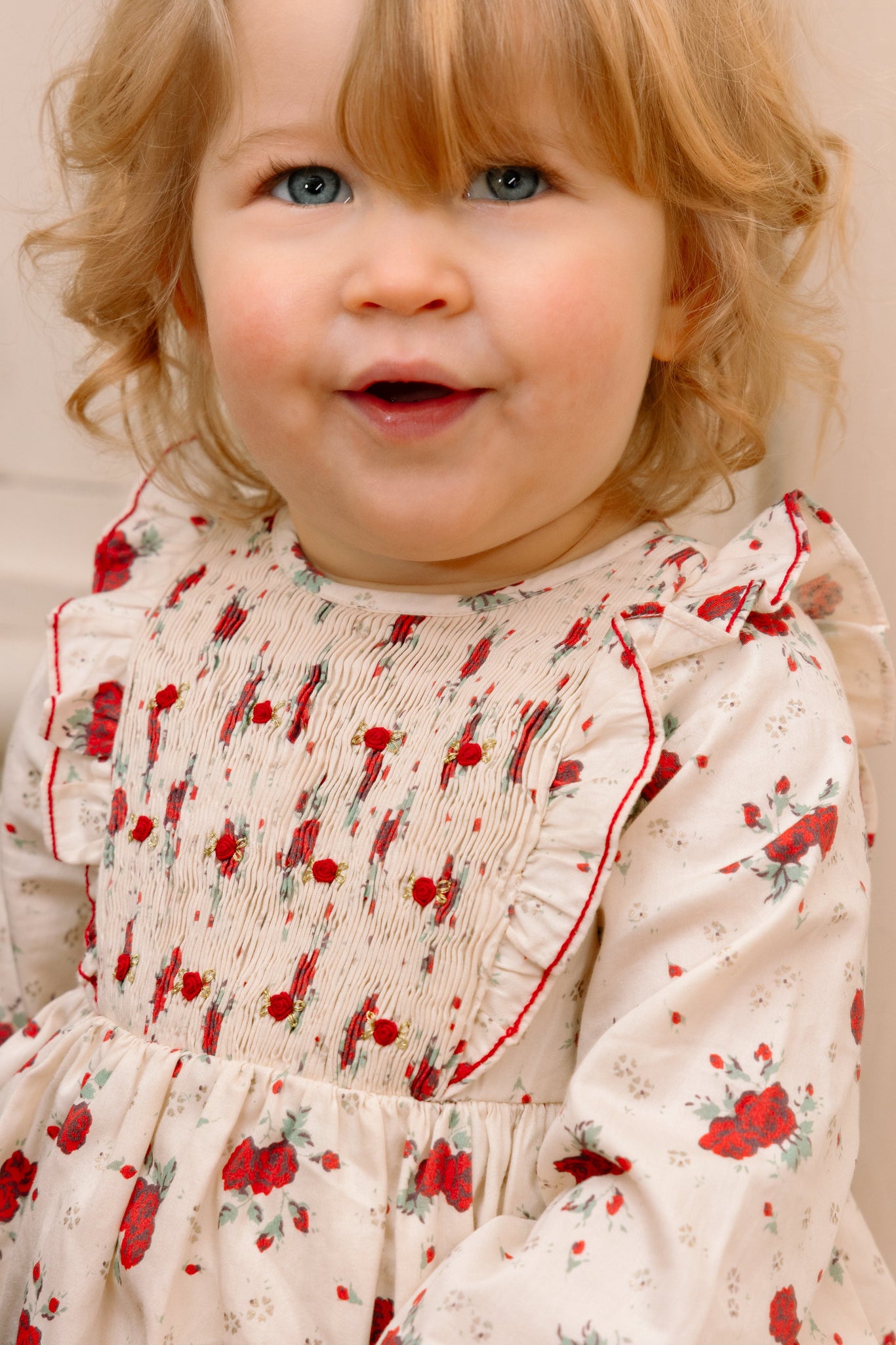 Close-up of Anastasia Christmas Baby Set