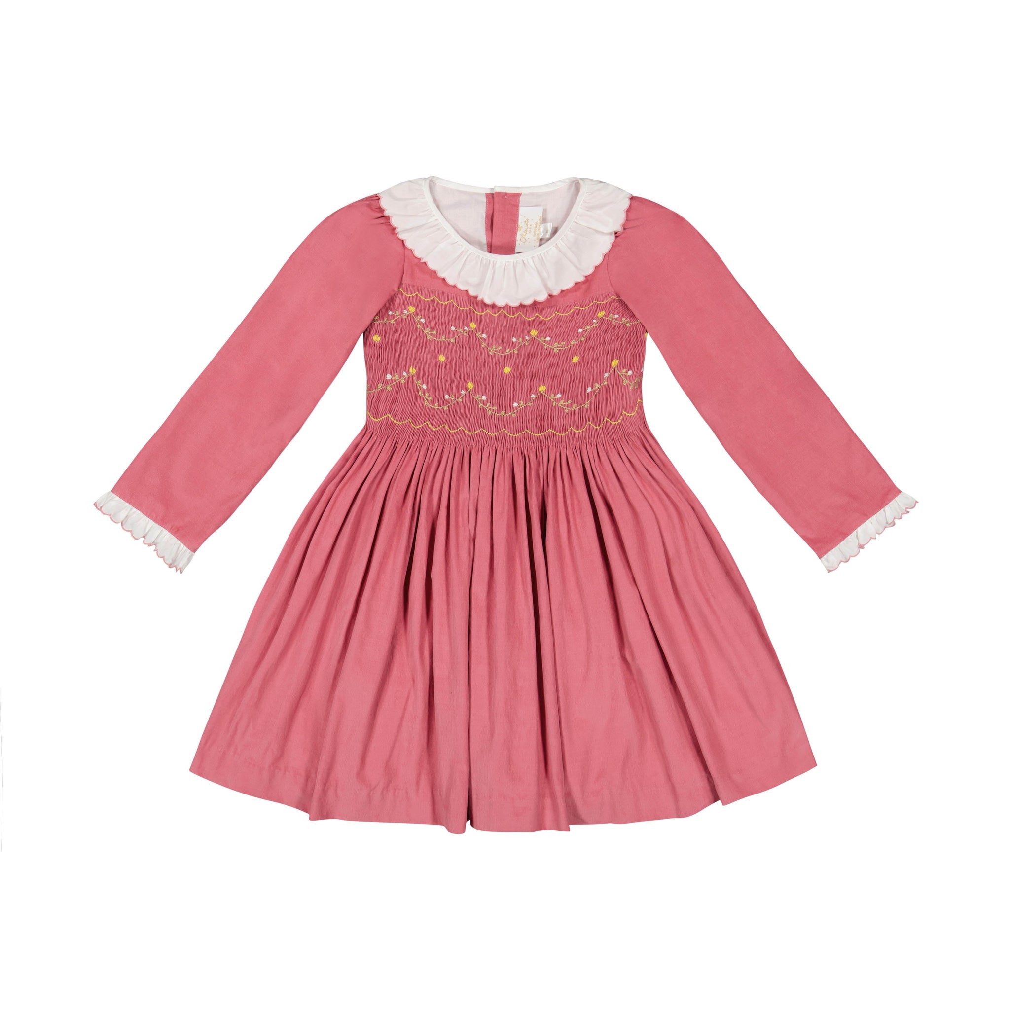 Front of Chiara Pink Smocked Dress